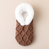 Unisex Plush Winter Slipper Socks – Non-Slip Fuzzy Thermal Floor Socks