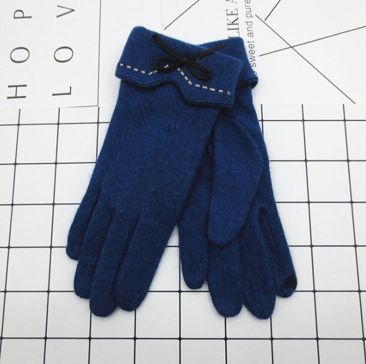 Yauvana Elegance Wool Winter Gloves – Women’s Warm Finger Style
