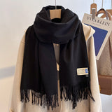 Oversized Brushed Scarf – Soft Woven Shawl in 39 Elegant Colors