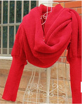 Oversized Knit Sweater Scarf – Soft Wool Blend Winter Wrap