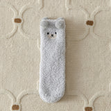 Women’s Coral Fleece Bear Socks – Cozy Winter Style