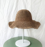 Women’s Foldable Straw Sun Hat – Wide Brim Beach Hat