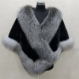 Luxe Faux Fur Cape – Elegant Winter Shawl