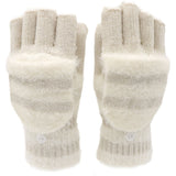 Flip Half Finger Knitted Gloves – Warm Wool-Blend Winter Design