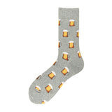 Creative Food Print Cotton Crew Socks – Unisex Fun Style