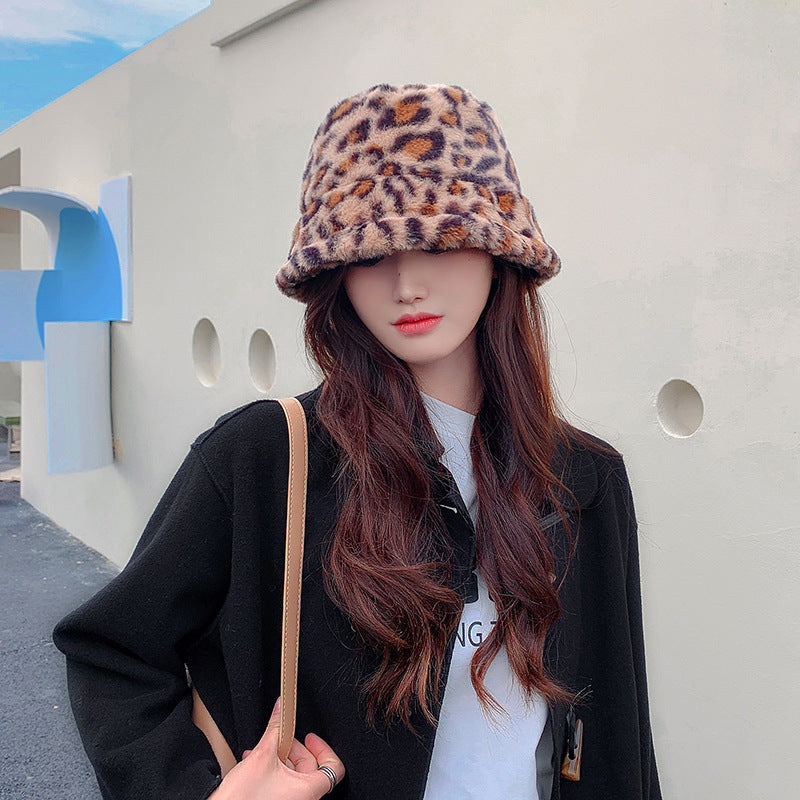 Women’s Fleece-Lined Bucket Hat – Warm Winter Face-Covering Hat