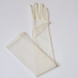 Elegant Tulle Bridal Gloves – Long Finger-Length Wedding Accessories
