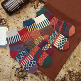 Thick Wool Winter Socks – Warm Middle Tube Unisex Design