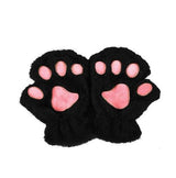 Winter Cute Cat Paw Gloves – Half Cover Short Finger Mittens