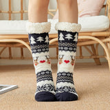 Women’s Thicken Warm High-Tube Velvet Floor Socks – Winter Cozy Design