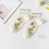 Women’s Casual Cotton Ankle Socks – Fashion Short Tube Design