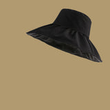 Women’s Wide Brim Cotton Sun Hat – Anti-UV Korean Fisherman Style
