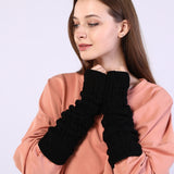 Twist Knit Arm Warmers – Fingerless Winter Sleeve Covers