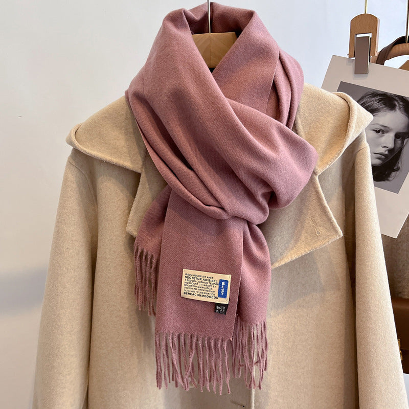 Oversized Brushed Scarf – Soft Woven Shawl in 39 Elegant Colors