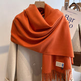 Oversized Brushed Scarf – Soft Woven Shawl in 39 Elegant Colors