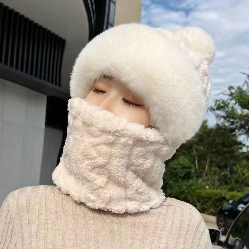 Women’s Winter Fleece Hat with Ear & Wind Protection – Neck Cover Design