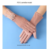 Lightweight Breathable Lace Sun Protection Gloves – Elegant Women’s UV Gloves