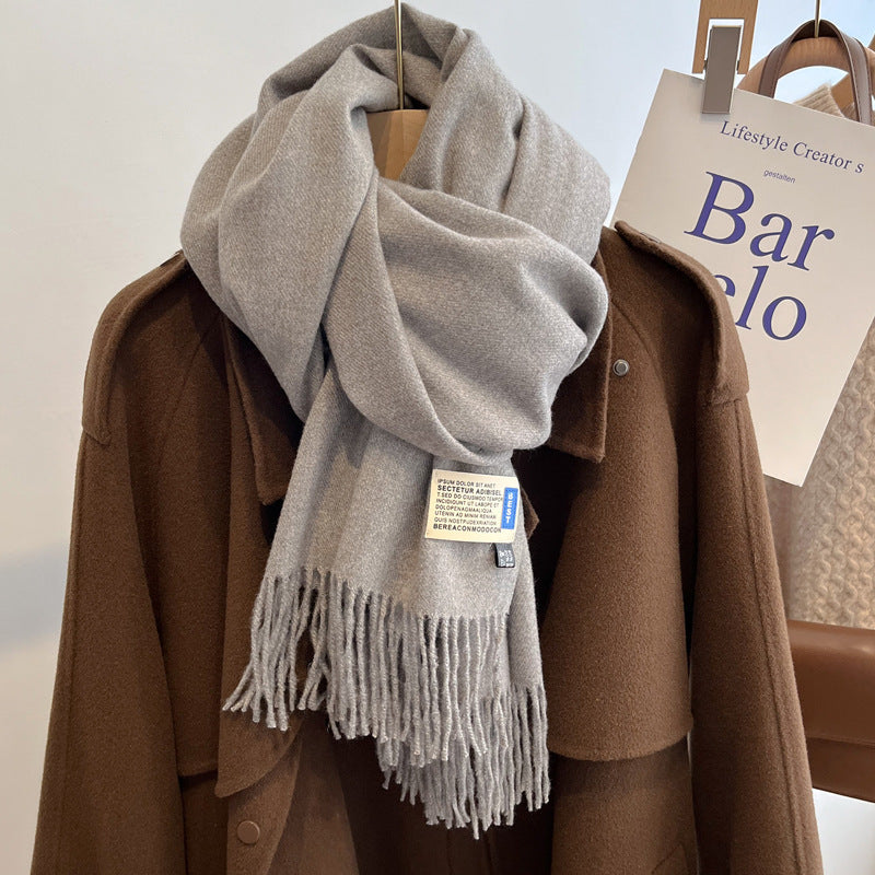 Oversized Brushed Scarf – Soft Woven Shawl in 39 Elegant Colors