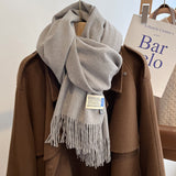 Oversized Brushed Scarf – Soft Woven Shawl in 39 Elegant Colors