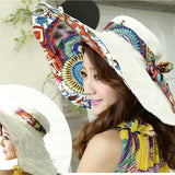 Women’s Dalat Visor Beach Hat – Wide Brim Cotton Sun Hat