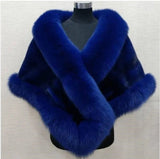 Luxe Faux Fur Cape – Elegant Winter Shawl