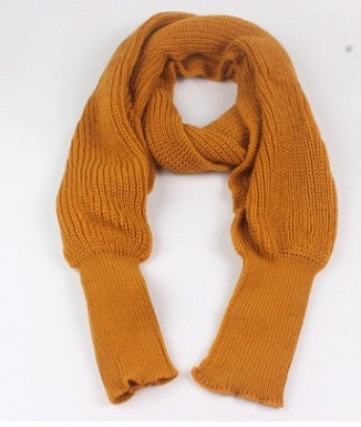 Oversized Knit Sweater Scarf – Soft Wool Blend Winter Wrap