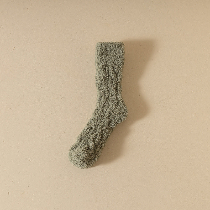 Women’s Coral Fleece Winter Socks – Thick & Cozy