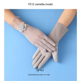 Lightweight Breathable Lace Sun Protection Gloves – Elegant Women’s UV Gloves