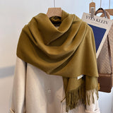 Oversized Brushed Scarf – Soft Woven Shawl in 39 Elegant Colors