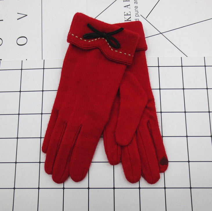 Yauvana Elegance Wool Winter Gloves – Women’s Warm Finger Style