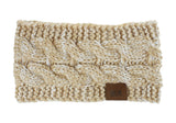 Women’s Knitted Winter Headband – Warm Wool Ear Muffs