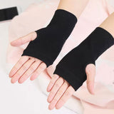 Winter Knitted Fingerless Gloves – Unisex Half Finger Sports Design