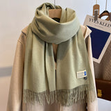 Oversized Brushed Scarf – Soft Woven Shawl in 39 Elegant Colors