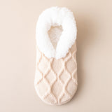 Unisex Plush Winter Slipper Socks – Non-Slip Fuzzy Thermal Floor Socks