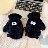 Women’s Funny Warm Velvet Mittens – Cute Winter Gloves