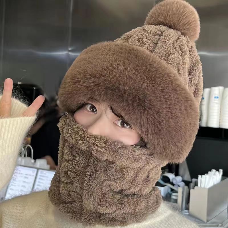 Women’s Winter Fleece Hat with Ear & Wind Protection – Neck Cover Design