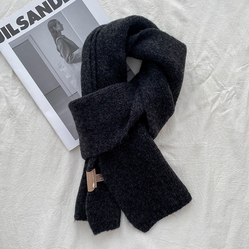 Soft Knit Wool Scarf – Cozy Winter Wrap in 18 Colors