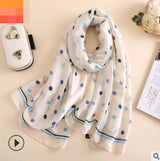 Floral Printed Silk-Look Scarf – Elegant Lightweight Shawl for All Seasons