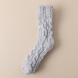 Winter Fuzzy Coral Fleece Socks – Thickened Anti-Slip Home Sleep Socks
