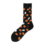 Creative Food Print Cotton Crew Socks – Unisex Fun Style
