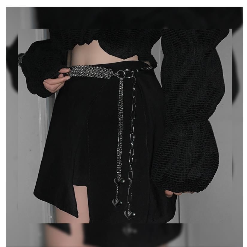 Silver Chain Waist Belt – Layered Street Style Decorative Body Chain for Women