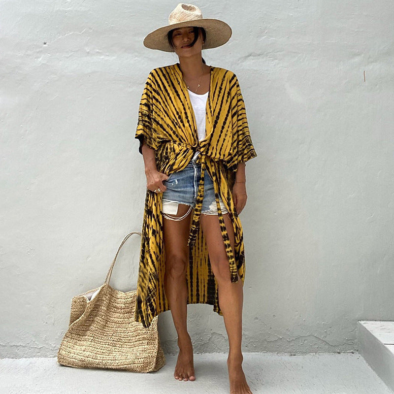 Women’s Resort Beach Cover Up – Lightweight Sun Protection Kimono