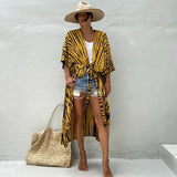 Women’s Resort Beach Cover Up – Lightweight Sun Protection Kimono