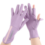 Summer UV Protection Ice Silk Gloves – Breathable, Elastic & Lightweight