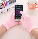 Women’s Knitted Jacquard Gloves – Warm Touch Screen Winter Design