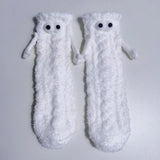 Women’s Coral Fleece Tube Socks – Cute Eye Design Autumn & Winter