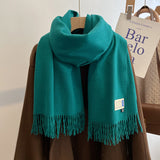 Oversized Brushed Scarf – Soft Woven Shawl in 39 Elegant Colors
