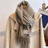Oversized Brushed Scarf – Soft Woven Shawl in 39 Elegant Colors