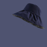 Women’s Wide Brim Cotton Sun Hat – Anti-UV Korean Fisherman Style