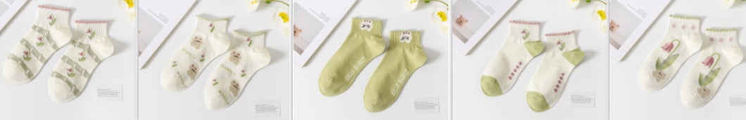Women’s Casual Cotton Ankle Socks – Fashion Short Tube Design